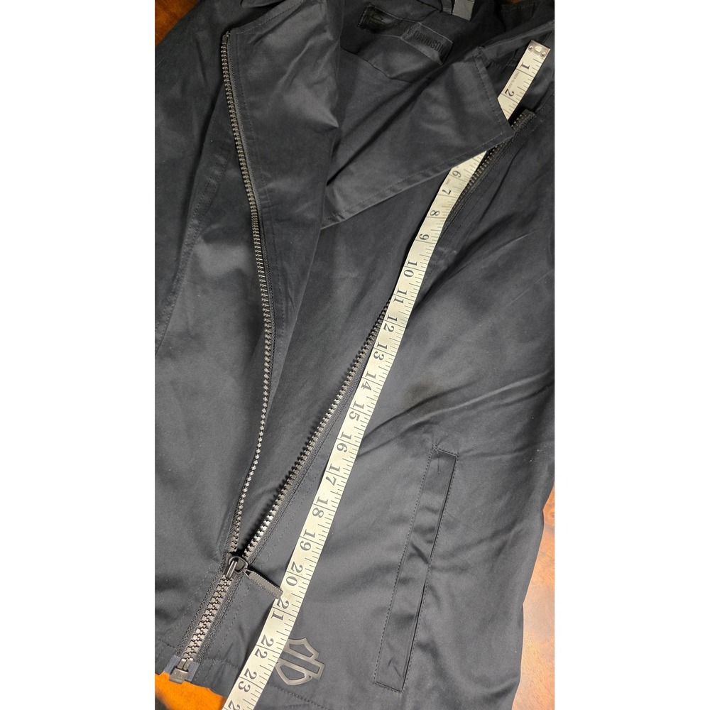 Harley-Davidson Logo Moto Black Biker Vest Premium Streetwear Y2k Utility - Picture 8 of 8